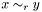 $ x \sim_r y$